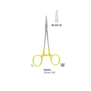 Falcon-Grip Igłotrzymacz Webster gładki 130mm węglik spiekany