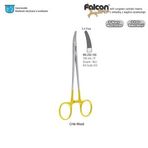 Falcon-Grip Igłotrzymacz Crile-Wood zagięty TC 150mm