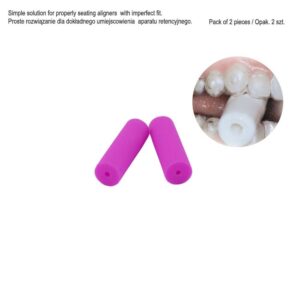 Nagryzacz do elast. aparatów retencyjnych purpurowy, 2 szt.