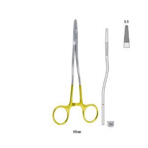 Falcon-Grip Igłotrzymacz Kilner w kształcie S 135mm węglik spiekany