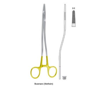 Falcon-Grip Igłotrzymacz Bozemann (Wertheim) w kształcie S 260mm węglik spiekany