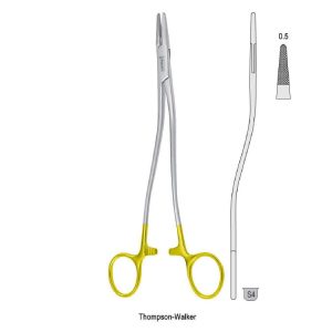 Falcon-Grip Igłotrzymacz Thompson-Walker w kształcie S 200mm węglik spiekany