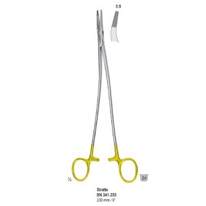 Falcon-Grip Igłotrzymacz Stratte zagięty 230mm węglik spiekany