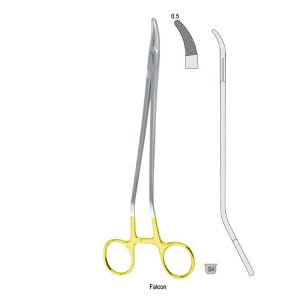 Falcon-Grip Igłotrzymacz Falcon w kształcie S dla praworęcznych 230mm węglik spiekany