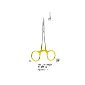 Falcon-Grip Igłotrzymacz z nożyczkami Mini Olsen-Hegar 120mm węglik spiekany