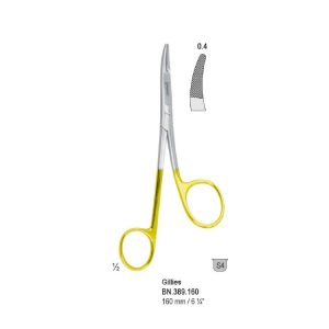 Falcon-Grip Igłotrzymacz z nożyczkami Gillies 160mm węglik spiekany