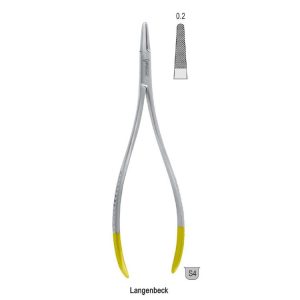 Falcon-Grip Igłotrzymacz Langenbeck 180mm węglik spiekany
