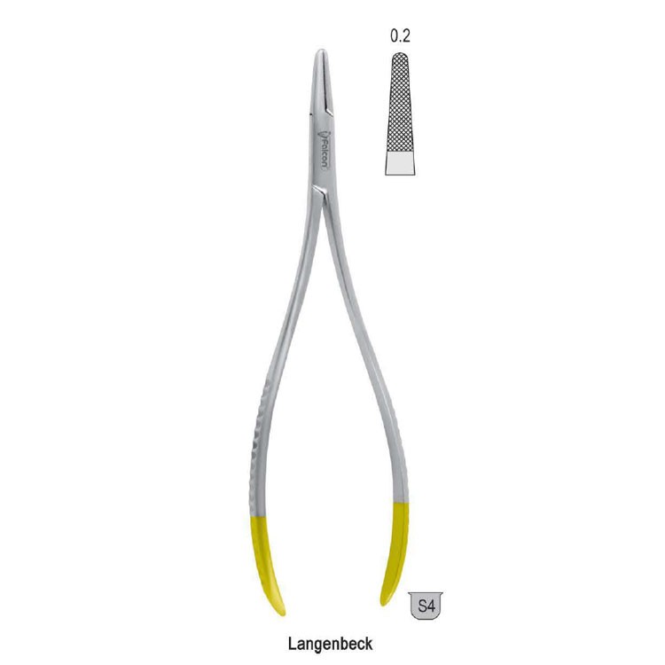 Falcon-Grip Igłotrzymacz Langenbeck 200mm węglik spiekany