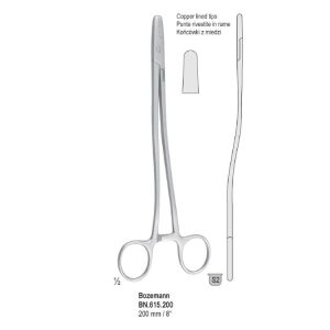 Igłotrzymacz Bozemann miedziane końcówki w kształcie S 200mm
