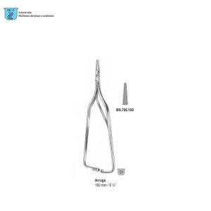 Igłotrzymacz Arruga prosty 160mm
