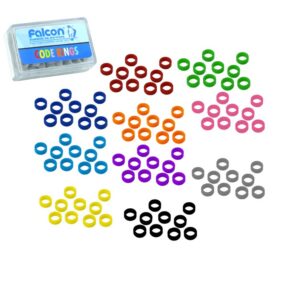 Kolorowe kółka silikonowe do oznaczenia instrumentów duże brązowe (50 sztuk)