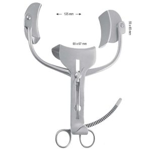 Hak Collin brzuszny automatyczny trójłyżkowy zestaw 240mm