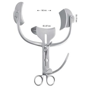 Hak Collin brzuszny automatyczny trójłyżkowy zestaw 250mm