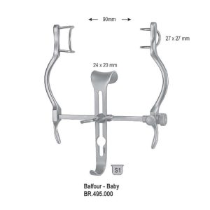Hak Balfour-Baby brzuszny automatyczny zestaw