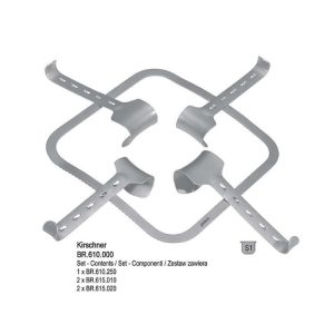 Hak Kirschner brzuszny automatyczny z ramą stałą zestaw