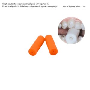 Nagryzacz do elast. aparatów retencyjnych pomarańczowy, 2 szt.
