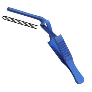 Zacisk tętniczy tytanowe Diethrich (Buldog) zagięty 2x20mm, 65mm