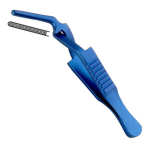 Tytanowe zacisk atraumatyczny Debakey - Diethrich Bulldog wygięty, 2x11mm, 51mm