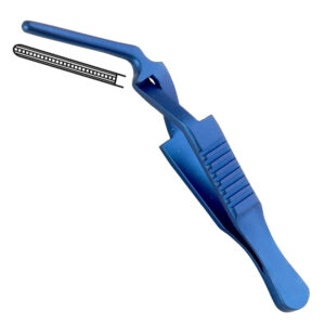 Tytanowe zacisk atraumatyczny Debakey - Diethrich Bulldog wygięty, 2x15mm, 57mm