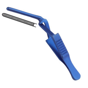 Tytanowe zacisk atraumatyczny Debakey - Diethrich Bulldog wygięty, 2x20mm, 65mm