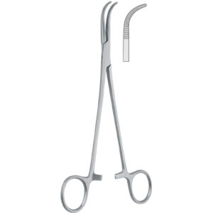 Kleszczyki preparacyjne Overholt-Geissendorfer zagięte 205mm fig.1