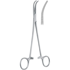 Kleszczyki preparacyjne Overholt-Geissendorfer zagięte 220mm fig.7