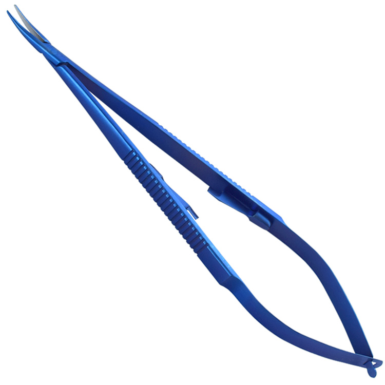 Igłotrzymacz mikro tytanowy zagięty 0.7mm 145mm