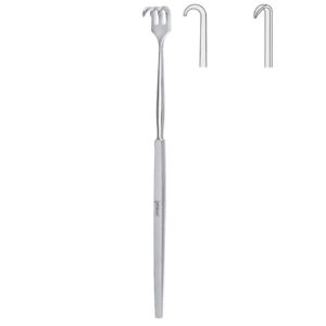 Retractor Falcon 1-prong semi-sharp 160mm