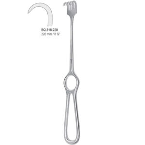 Hak Kocher 1-zębny tępy 220mm