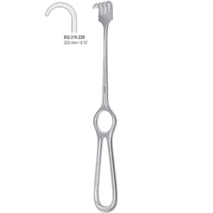 Hak Kocher 1-zębny ostry 220mm