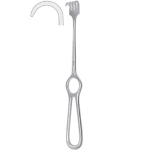 Hak Volkmann 1-zębny tępy 220mm