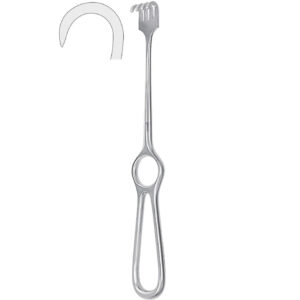 Hak Volkmann 1-zębny ostry 245mm