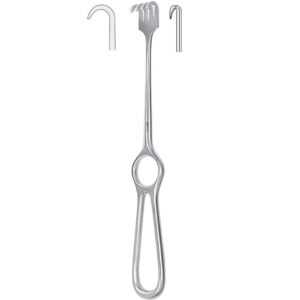 Hak Volkmann 1-zębny półostry 220mm