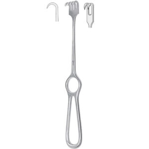 Hak Volkmann 2-zębny ostry 220mm