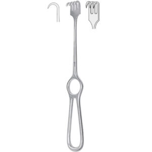 Hak Volkmann 3-zębny ostry 220mm