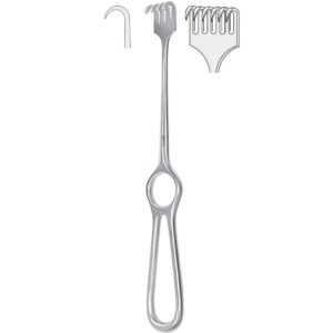 Hak Volkmann 6-zębny ostry 220mm