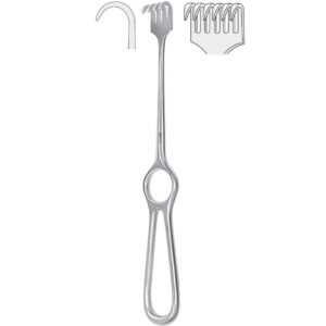 Hak Kocher 6-zębny półostry 220mm