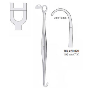 Retractor Canny-Ryall 28x19mm, 190mm