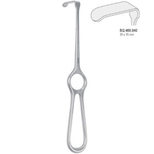 Retractor Kocher-Langenbeck 35x15mm, 215mm