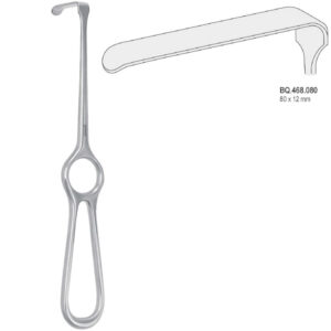 Retractor Kocher-Langenbeck 80x12mm, 215mm