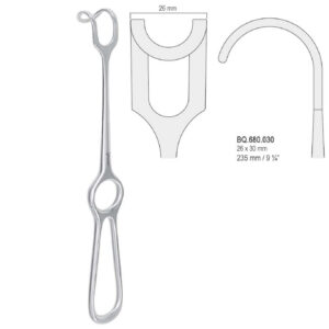 Retractor Middeldorpf 26x30mm, 235mm