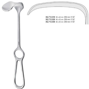 Retractor Kocher 80x42mm, 250mm