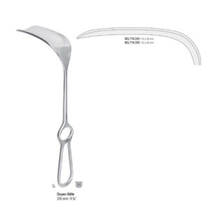 Retractor Doyen-Stille 110x35mm, 250mm