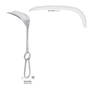 Retractor Doyen-Stille 120x55mm, 250mm