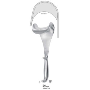 Retractor Doyen 50x85mm, 250mm