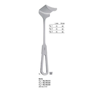 Retractor Morris SE 70x40mm, 245mm fig.1