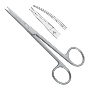 Scissors Wagner sharp/sharp curved 120mm