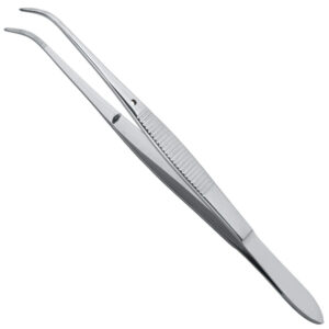 Tweezers Perry curved 130mm