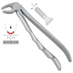 Extracting forceps with anatomical handle fig. 4