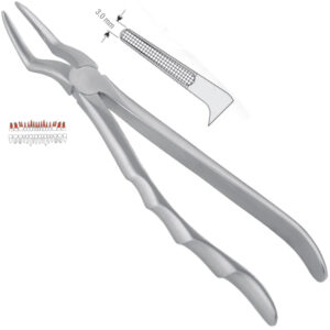 Extracting forceps with anatomical handle fig. 51M